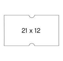 Etiquette pour pince, rectangulaire, blanc, 21 x 12 mm