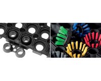 Reinigingsborstels voor tapijt in rubber