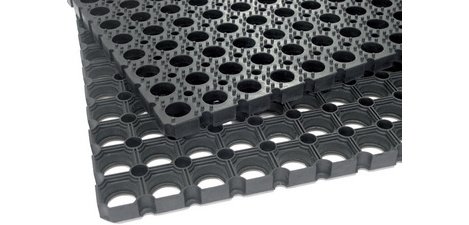 Gummilattenrostmatte Scriper, schwarz