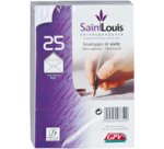 Enveloppes de visite Saint Louis, 90 x 140 mm, blanc