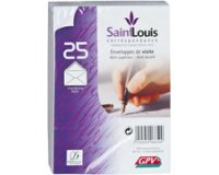 Enveloppes de visite Saint Louis, 90 x 140 mm, blanc