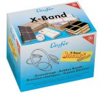 Elastiques en X dans un carton - 500 g, 250 x 25 mm,
