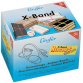 Elastiques en X dans un carton - 500 g, 150 x 11 mm