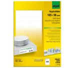 Etiquette pour étagère, 105 x 38 mm, blanc, 170 g/m2