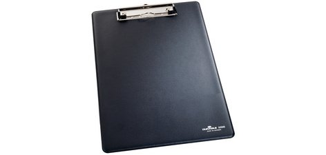 Porte-bloc A4 avec pochette noir Durable 22 x 32 cm