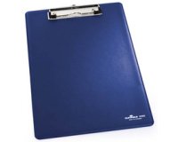 Porte-bloc, A4, avec pochette, bleu