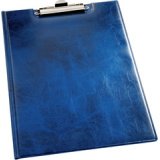 Porte-bloc, A4, sous film souple, bleu