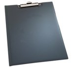 Porte-bloc, A5, noir, en PVC souple
