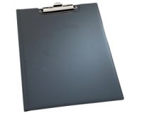 Blokhouder A5 zwart in soepel PVC