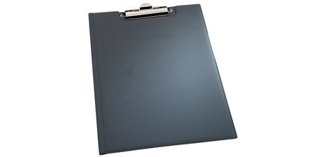 Clipboard, A5, black, in flexible PVC