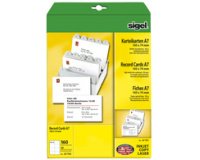 Fiches bristol, A7 (A4), 185 g/m2, microperforation
