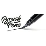 PentelArts Stylo pinceau Brush Pen, corps: noir