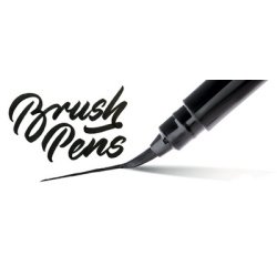 Arts Stylo pinceau Brush Pen, corps: noir