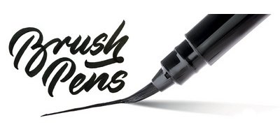 Arts Stylo pinceau Brush Pen, corps: noir