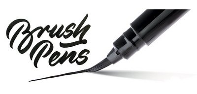 Arts Stylo pinceau Brush Pen, corps: noir