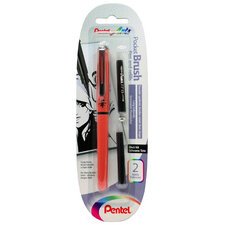 PentelArts Stylo pinceau Brush Pen, corps: orange