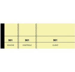 Bloc passe-partout, 50 x 150 mm, pour tombola