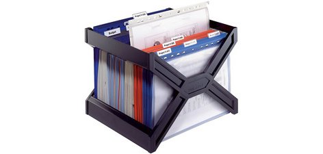 Bac pour dossiers suspendus CARRY plus, noir