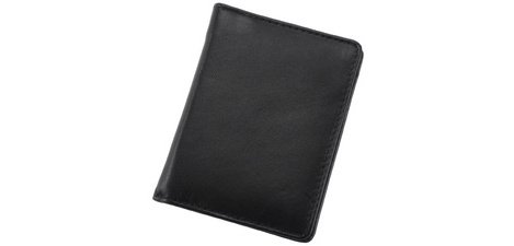 Etui voor notitieblok, leer, zwart