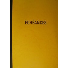 Cahier piqûre 'Echéances', 217 x 170 mm vertical
