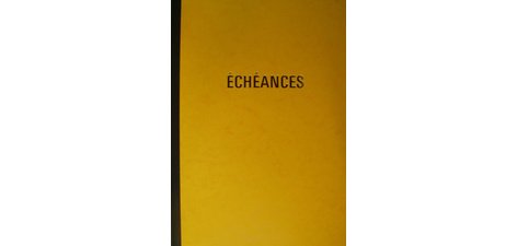 Cahier piqûre 'Echéances', 217 x 170 mm vertical
