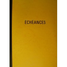 Piqûre 'Echéancier', 96 pages, 297 x 210 mm