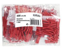 Billets gagnants, numérotés de 501-1000, rouge