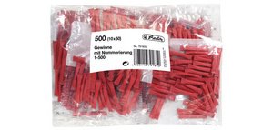 Billets gagnants, numérotés de 1-500, rouge