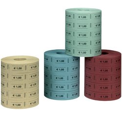 Rouleau de tickets-valeur, 0,50 Euro, 1000 tickets