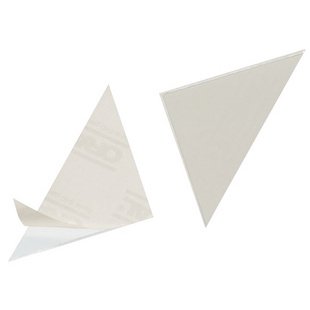 Pochette autocollante triangulaire CORNERFIX 175 x 175 mm
