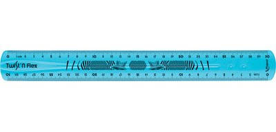 Twist'n Flex Flat Ruler, 300 mm, unbreakable, flexible