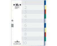 Intercalaires en plastique, A4, PP, 10 touches