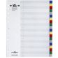 Colored Polypropylene A4 Divider Durable 20 Neutral Multicolor Tabs - 1 set