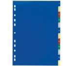 Intercalaires en plastique, numérique, A4,12 touches