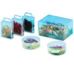 Trombones recouvertes de plastique, 27 mm, assorti