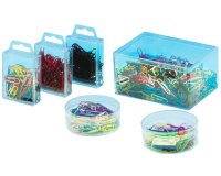 Trombones recouverts de plastique, 50 mm, assorti