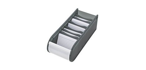 Fichier éducatif A8 paysage, 100 fiches, gris