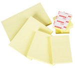 Note adhésive 50 x 40 mm, uni, jaune