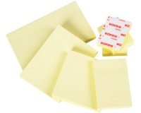 Note adhésive 50 x 75 mm, uni, jaune