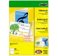 cartes 2 volets, A5 (A4), 185 g/m2, extra blanc