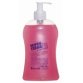 Savon liquide rose, 500 ml, bouteille distributrice