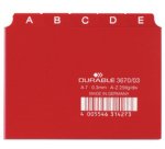 Index alphabétique A - Z, PP, format A7 paysage