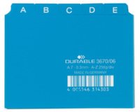 Index alphabétique A - Z, PP, format A7 paysage