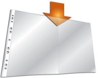 Punched pockets Durable A3 landscape format grained polypropylene 6/100e - Pack of 10