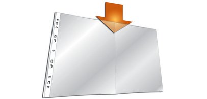 Perforated sleeve, A3 landscape format, PP, 0.06 mm