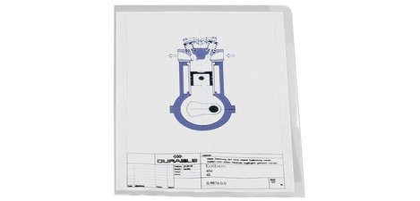 Pochettes-coins, A4, en PP, 0,10 mm, transparent