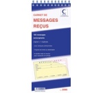 Carnet de messages reçus autocopiant, 322 x 140 mm