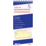 Carnet de messages reçus, 120 messages repositionnables