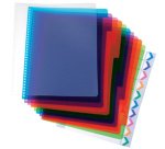 Intercalaires en plastique PolyDividers, A4, 5 touches,