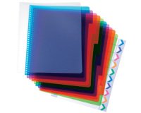 Intercalaires en plastique PolyDividers, A4, 5 touches,